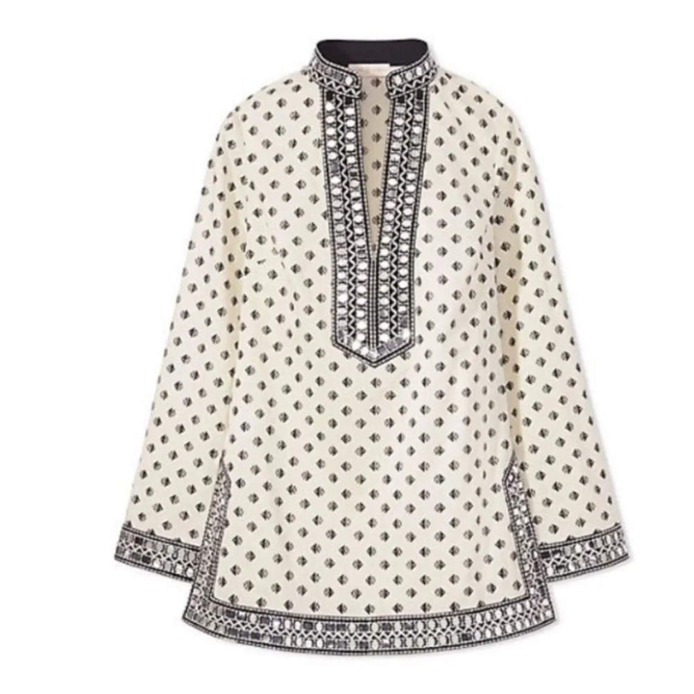 Tory Burch kingfish sequin trim tunic 6